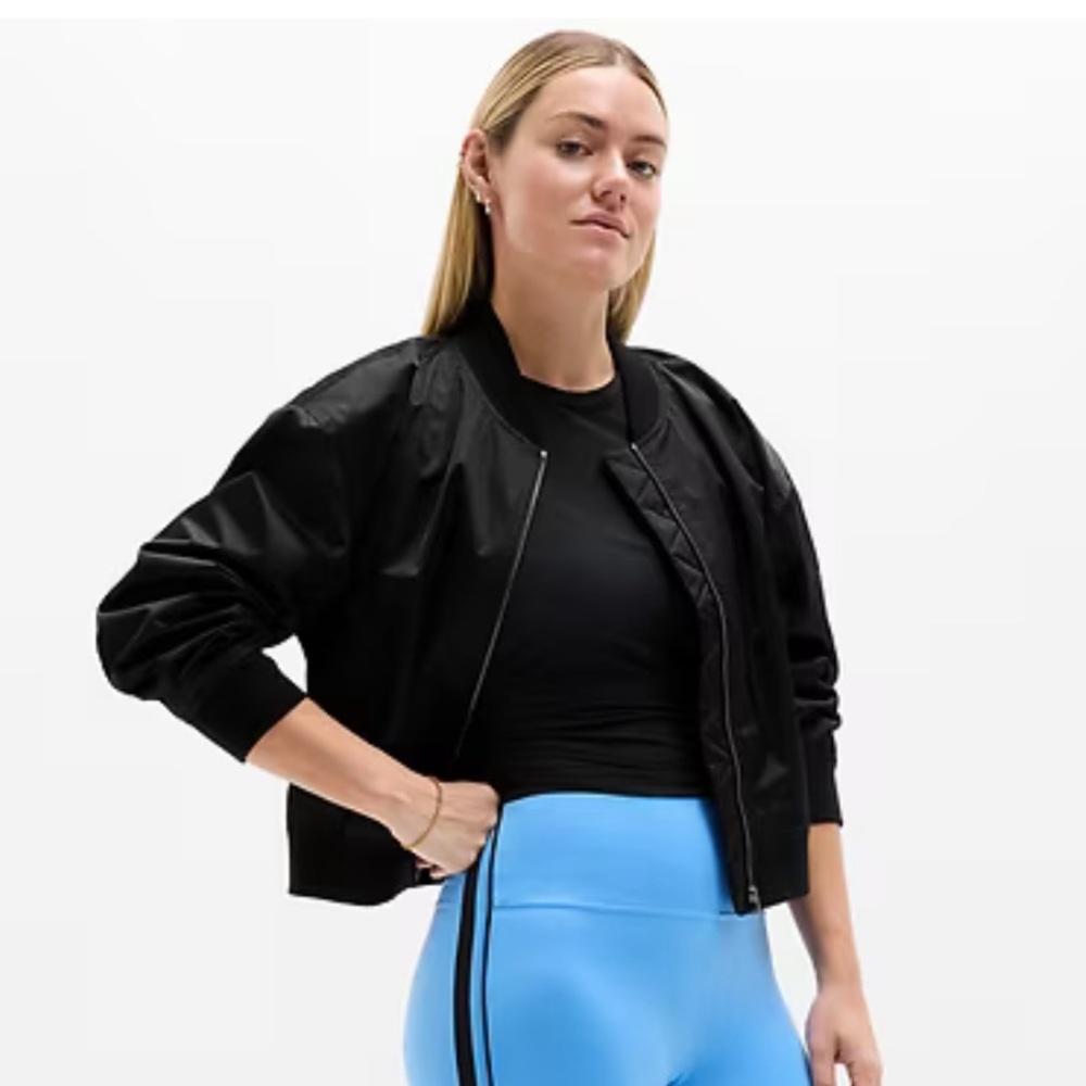 NWT Flex Bomber Women's Black Bomber Jacket size L - Picture 7 of 11